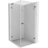Mexen Lunar-B L cabine de douche battante droite 90 x 90 cm, transparent, gris canon brossé - 832L-090-090-66-00-P