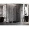 Mexen Lunar-B L pöörduv dušinurk, parem, 95 x 90 cm, läbipaistev, harjatud relv-hall - 832L-095-090-66-00-P