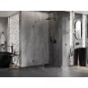 Mexen Lunar-B L cabine de douche battante droite 100 x 100 cm, transparent, gris canon brossé - 832L-100-100-66-00-P