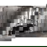 Mexen Lunar-B L Duschkabine schwenkbar rechts 100 x 100 cm, transparent, gebürstet gun gray - 832L-100-100-66-00-P