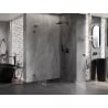 Mexen Lunar-B L kabina prysznicowa uchylna prawa 100 x 80 cm, transparent, czarna - 832L-100-080-70-00-P