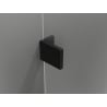 Cabine de douche battante droite Mexen Lunar-B L 90 x 90 cm, transparent, noire - 832L-090-090-70-00-P