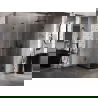Mexen Lunar-B L Duschkabine, rechte Schwingtür, 100 x 100 cm, transparent, schwarz - 832L-100-100-70-00-P
