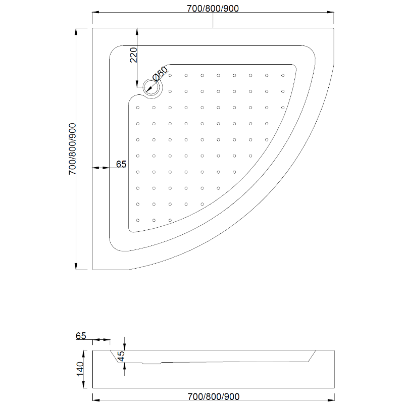 Mexen Rio polkrožna tuš kabina 90 x 90 cm, zmrzlina, krom + pladenj, bela - 863-090-090-01-30-4710