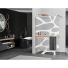 Mexen Kioto+ dušisein riiuliga Walk-in 70 x 200 cm, valge laine, roosa kuld - 800-070-121-60-97