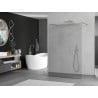 Mexen Kioto freistehende Duschwand 140 x 200 cm, transparent 8 mm, Chrom - 800-140-002-01-00
