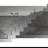 Mexen Kioto vrijstaande douchewand 100 x 200 cm, transparant 8 mm, goud - 800-100-002-50-00