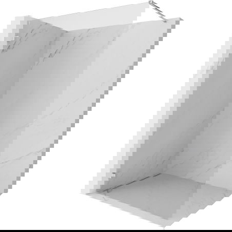 Mexen Lunar parede de duche Walk-in esquerda 90 x 200 cm, transparente 8 mm, cromado - 830-090-000-01-00-L