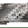 Mexen Lunar Duschwand Walk-in links 100 x 200 cm, transparent 8 mm, weiß - 830-100-000-20-00-L