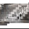 Mexen Lunar Duschwand Walk-in links 100 x 200 cm, transparent 8 mm, weiß - 830-100-000-20-00-L
