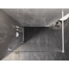 Mexen Lunar Duschwand Walk-in links 140 x 200 cm, transparent 8 mm, weiß - 830-140-000-20-00-L
