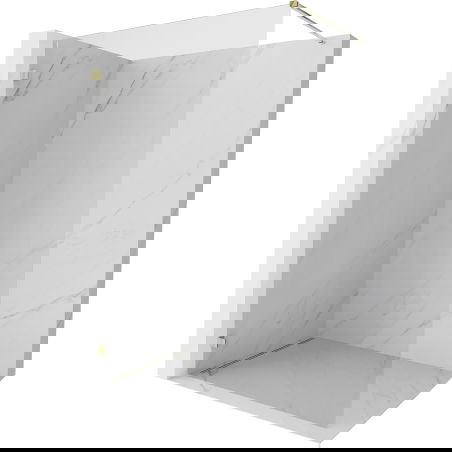 Mexen Lunar Walk-in-suihkuseinä vasen 70 x 200 cm, läpinäkyvä 8 mm, kultainen - 830-070-000-50-00-L