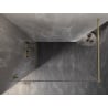 Mexen Lunar Duschwand Walk-in links 70 x 200 cm, transparent 8 mm, gold - 830-070-000-50-00-L