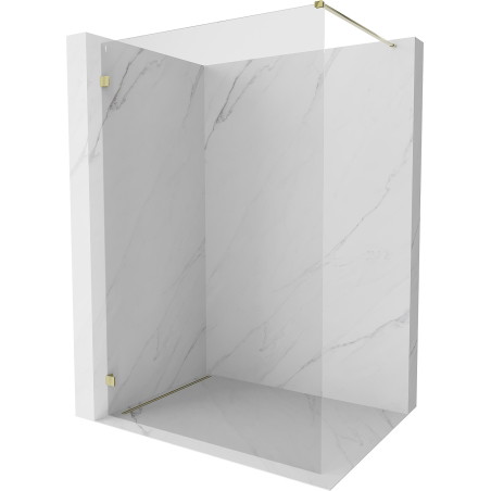 Mexen Lunar dušisein Walk-in vasak 110 x 200 cm, läbipaistev 8 mm, kuldne - 830-110-000-50-00-L