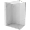 Mexen Lunar paroi de douche Walk-in gauche 130 x 200 cm, transparent 8 mm, dorée - 830-130-000-50-00-L