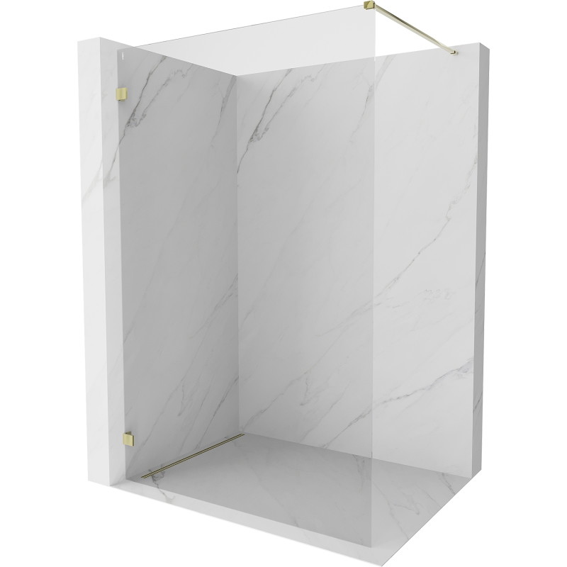 Mexen Lunar dušisein Walk-in vasak 140 x 200 cm, läbipaistev 8 mm, kuldne - 830-140-000-50-00-L