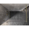 Mexen Lunar dušisein Walk-in vasak 60 x 200 cm, läbipaistev 8 mm, kuldne harjatud - 830-060-000-55-00-L