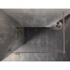 Mexen Lunar panneau de douche Walk-in gauche 150 x 200 cm, transparent 8 mm, or brossé - 830-150-000-55-00-L