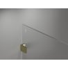 Mexen Lunar paroi de douche Walk-in gauche 110 x 200 cm, transparent 8 mm, or - 830-110-000-50-00-L