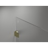 Mexen Lunar dušisein Walk-in vasak 130 x 200 cm, läbipaistev 8 mm, kuldne - 830-130-000-50-00-L