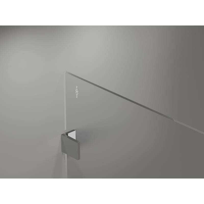 Mexen Lunar ścianka prysznicowa Walk-in lewa 130 x 200 cm, transparent 8 mm, chrom - 830-130-000-01-00-L