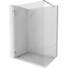 Mexen Lunar paroi de douche Walk-in gauche 100 x 200 cm, transparent 8 mm, or rose - 830-100-000-60-00-L
