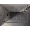 Mexen Lunar paroi de douche Walk-in gauche 100 x 200 cm, transparent 8 mm, or rose - 830-100-000-60-00-L