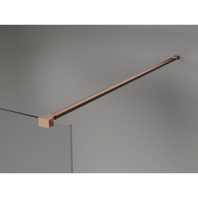 Mexen Lunar dušisein Walk-in vasak 50 x 200 cm, läbipaistev 8 mm, harjatud vask - 830-050-000-65-00-L