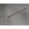 Mexen Lunar dušisein Walk-in vasak 50 x 200 cm, läbipaistev 8 mm, harjatud vask - 830-050-000-65-00-L