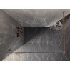 Mexen Lunar dušisein Walk-in vasak 60 x 200 cm, läbipaistev 8 mm, harjatud vask - 830-060-000-65-00-L