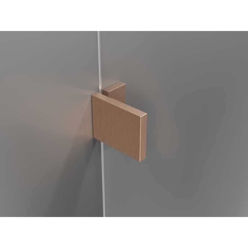 Mexen Lunar tuš stena Walk-in leva 90 x 200 cm, prozorna 8 mm, brušeni baker - 830-090-000-65-00-L