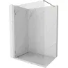 Mexen Lunar paroi de douche Walk-in gauche 120 x 200 cm, transparent 8 mm, cuivre brossé - 830-120-000-65-00-L