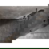 Mexen Lunar Duschwand Walk-in links 100 x 200 cm, transparent 8 mm, gebürstet gun gray - 830-100-000-66-00-L