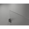 Mexen Lunar paroi de douche Walk-in gauche 100 x 200 cm, transparent 8 mm, gris canon brossé - 830-100-000-66-00-L