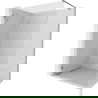 Mexen Lunar Duschabtrennung Walk-in links 150 x 200 cm, transparent 8 mm, gun gray gebürstet - 830-150-000-66-00-L