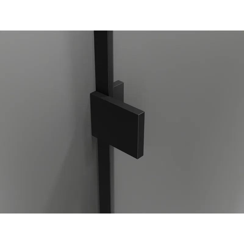 Mexen Lunar paroi de douche Walk-in gauche 90 x 200 cm, transparent 8 mm, noir - 830-090-000-70-00-L