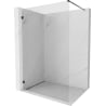Mexen Lunar Duschwand Walk-in links 110 x 200 cm, transparent 8 mm, schwarz - 830-110-000-70-00-L