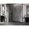 Mexen Lunar Duschwand Walk-in links 110 x 200 cm, transparent 8 mm, schwarz - 830-110-000-70-00-L