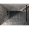 Mexen Lunar dušisein Walk-in vasak 120 x 200 cm, läbipaistev 8 mm, must - 830-120-000-70-00-L