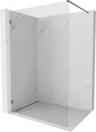 Mexen Lunar tuš pregrada Walk-in lijeva 50 x 200 cm, prozirna 8 mm, crni metal - 830-050-000-95-00-L
