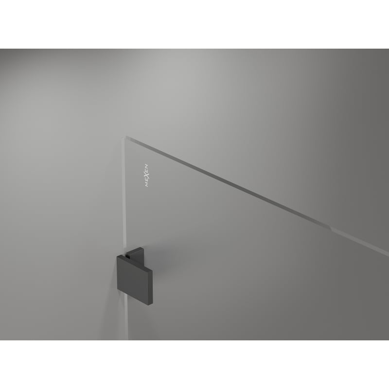 Mexen Lunar ścianka prysznicowa Walk-in lewa 60 x 200 cm, transparent 8 mm, gun metal - 830-060-000-95-00-L