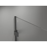 Mexen Lunar dušisein Walk-in vasak 70 x 200 cm, läbipaistev 8 mm, gun metal - 830-070-000-95-00-L