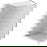 Mexen Lunar douchewand Walk-in links 140 x 200 cm, transparant 8 mm, gun metal - 830-140-000-95-00-L