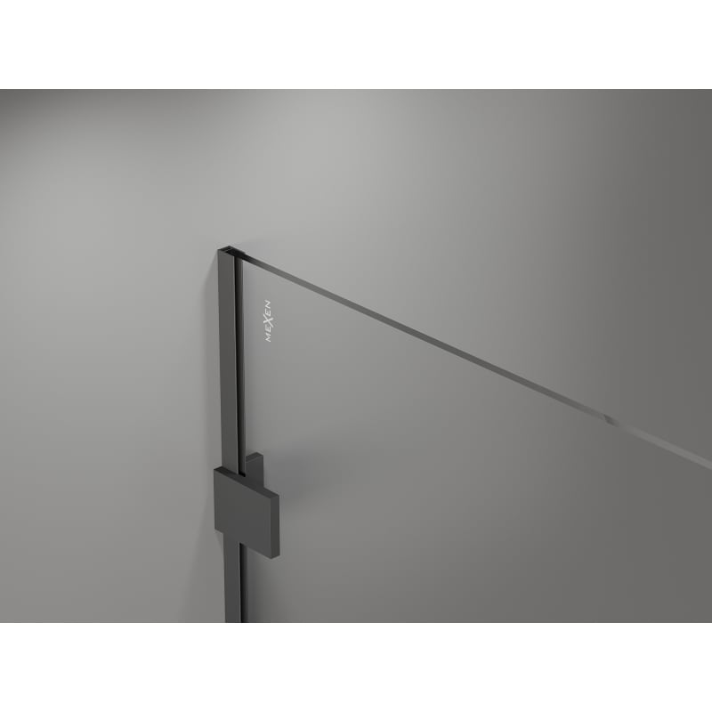Mexen Lunar dušisein Walk-in vasak 160 x 200 cm, läbipaistev 8 mm, gun metal - 830-160-000-95-00-L