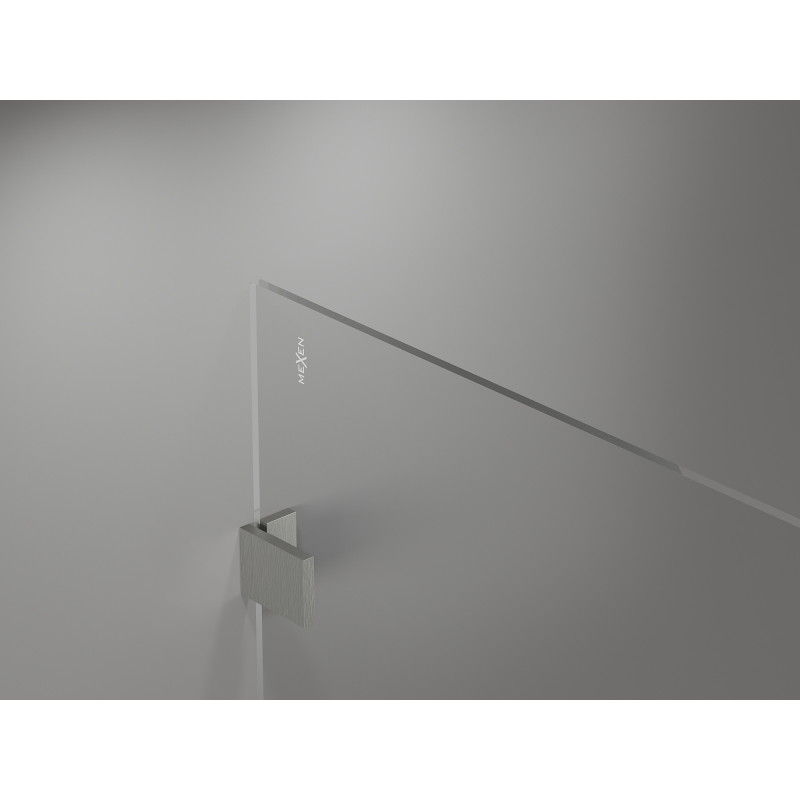 Mexen Lunar dušisein Walk-in vasak 50 x 200 cm, läbipaistev 8 mm, harjatud nikkel - 830-050-000-97-00-L