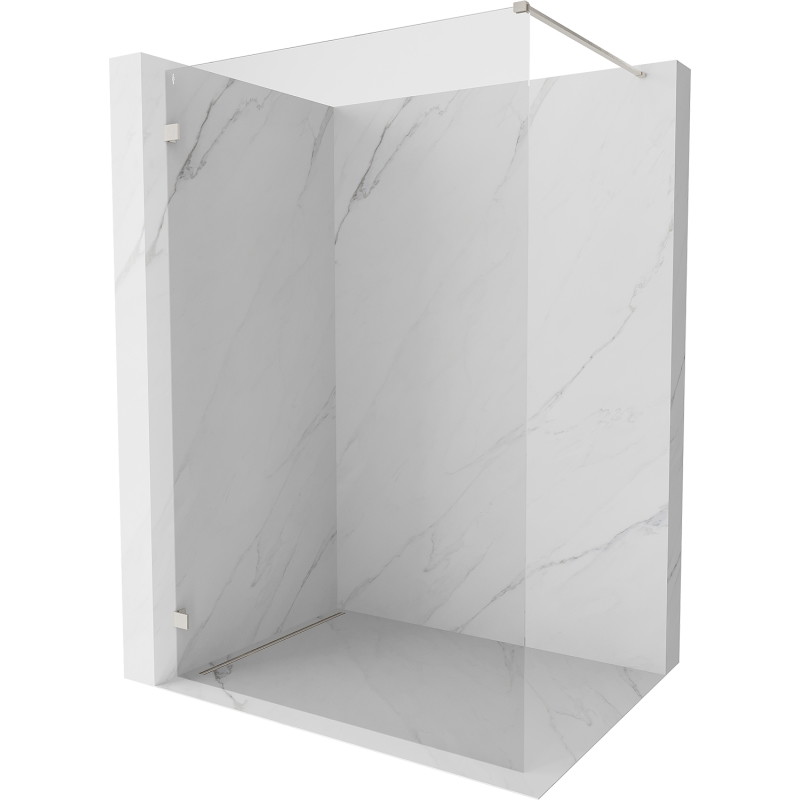 Mexen Lunar ścianka prysznicowa Walk-in lewa 60 x 200 cm, transparent 8 mm, nikiel szczotkowany - 830-060-000-97-00-L