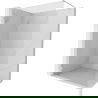 Mexen Lunar douchewand Walk-in links 90 x 200 cm, transparant 8 mm, geborsteld nikkel - 830-090-000-97-00-L