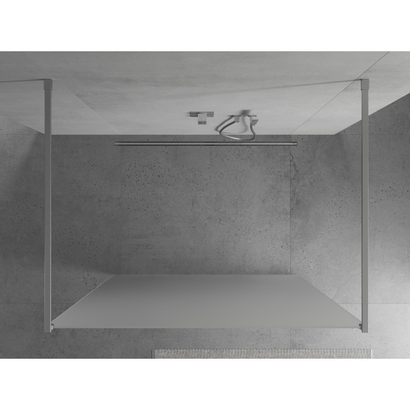 Mexen Kioto vabat seisev dušisein 100 x 200 cm, matt 8 mm, kroom - 800-100-002-01-30
