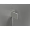 Mexen Lunar paroi de douche Walk-in gauche 140 x 200 cm, transparent 8 mm, nickel brossé - 830-140-000-97-00-L