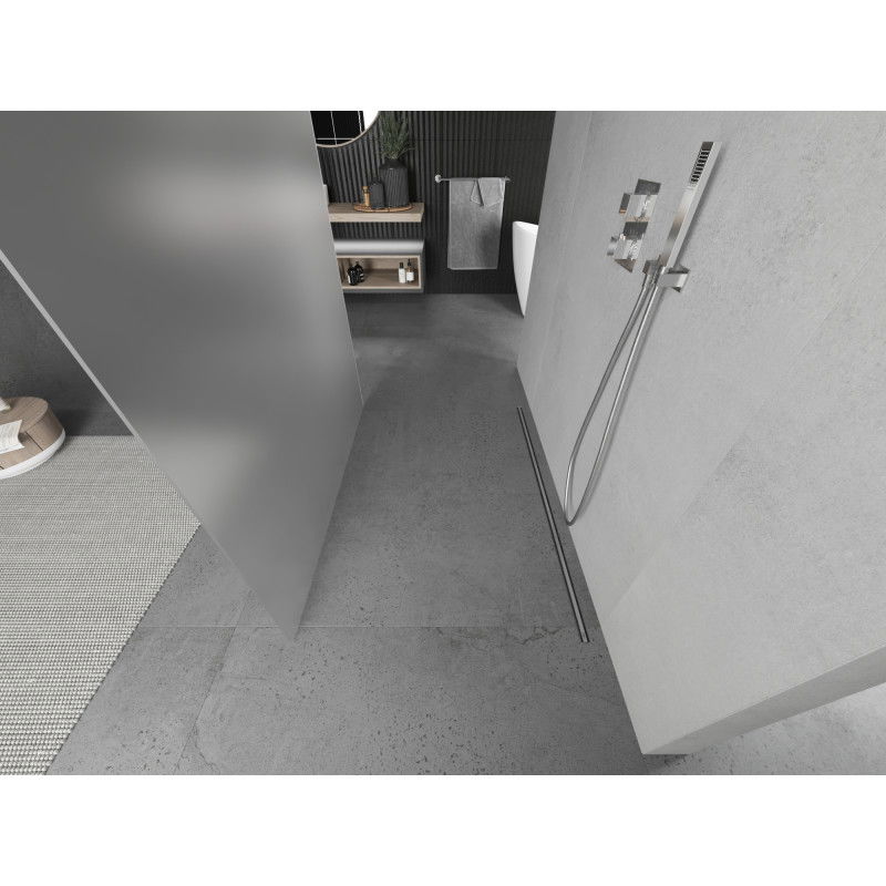 Mexen Kioto ελεύθεροι όρθιοι τοίχοι ντους 110 x 200 cm, παγετός 8 mm, χρώμιο